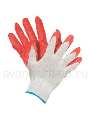 Перчатки х/б с латексом