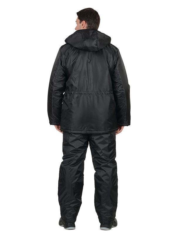 Костюм "БЕЗОПАСНОСТЬ" куртка, п/к черный — изображение 2