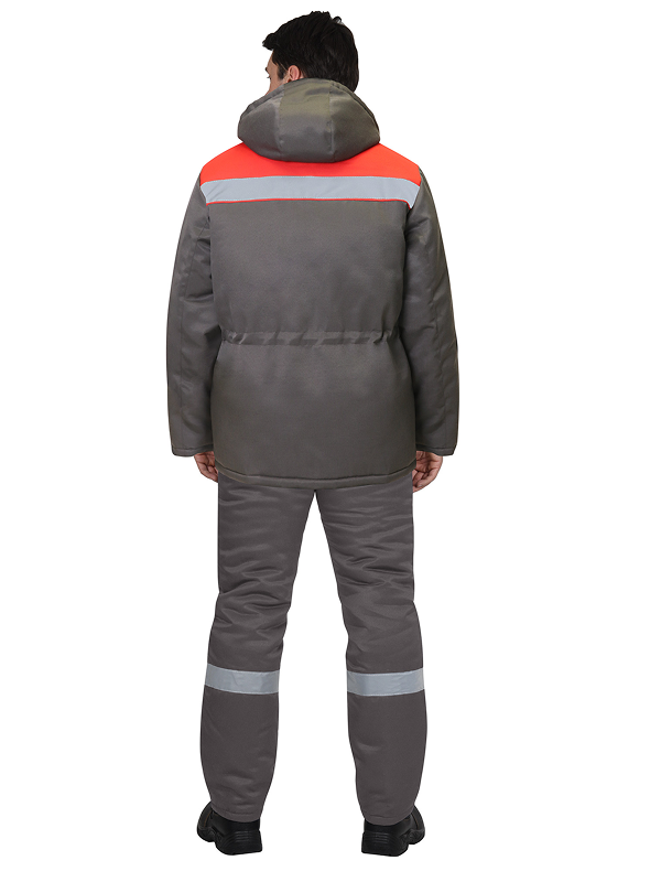 Костюм "БРИГАДИР", серый с красным и СОП — изображение 2