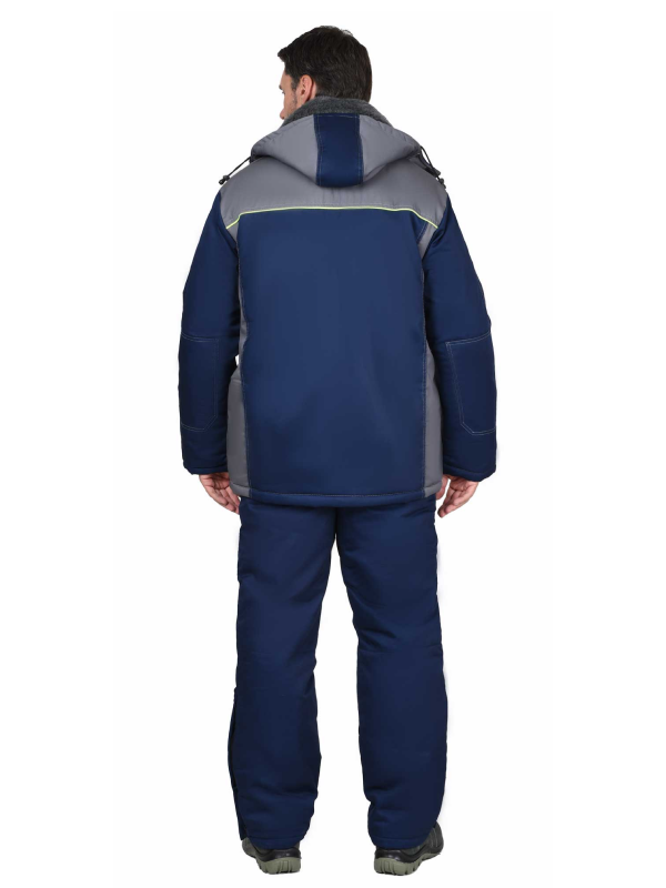 Костюм "ФАВОРИТ" зимний, т.синий со ср.серым — изображение 2
