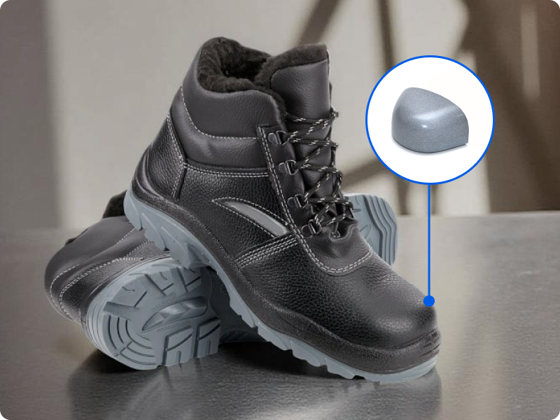 Обувь с металлическим подноском