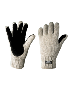 Перчатки зимние со спилковыми накладками