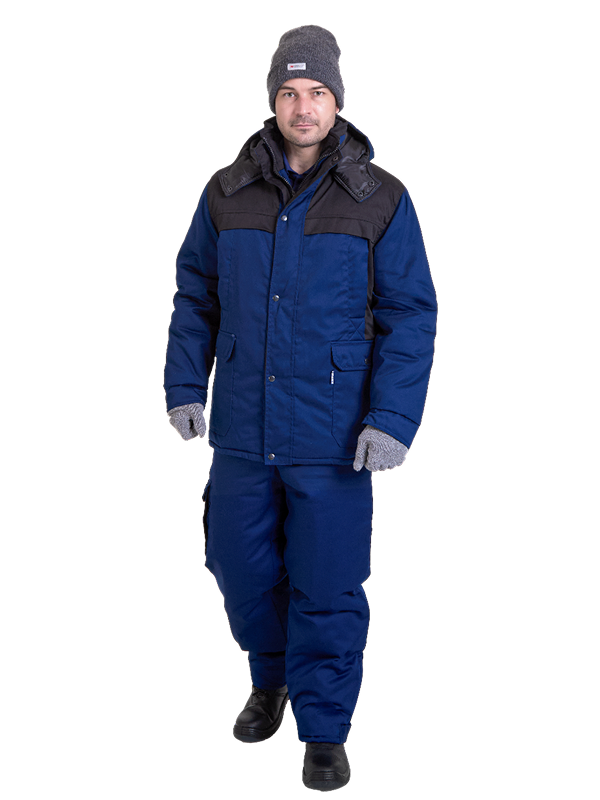 Куртка мужская утепленная БРИГАДИР синяя