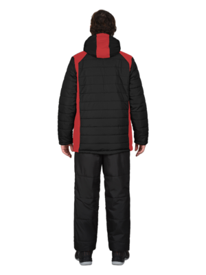 Куртка зимняя УРБАН, черная с красным