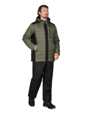 Куртка зимняя УРБАН, хаки с черным