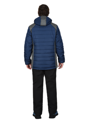 Куртка зимняя УРБАН, синяя с серым