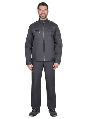 Костюм ДАЛЛАС куртка с полукомбинезоном серый