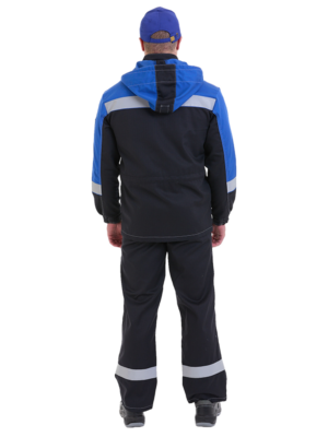 Костюм Олимп чёрно-васильковый