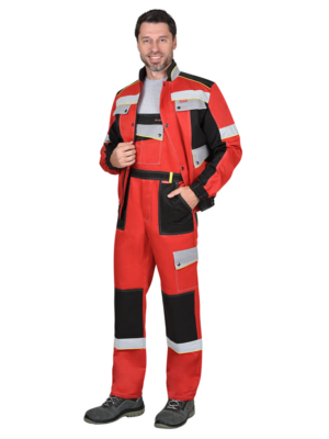 Костюм ПОЛИНОМ короткая куртка с полукомбинезоном и СОП 50 мм