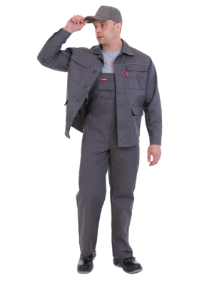 Костюм ВЫМПЕЛ темно-серый с полукомбинезоном