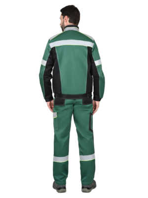 Костюм мужской ПОЛИНОМ короткая куртка с полукомбинезоном и СОП 50 мм