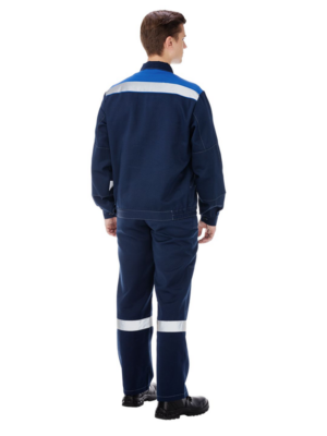 Костюм мужской рабочий летний Тимбер синий-василек с пк