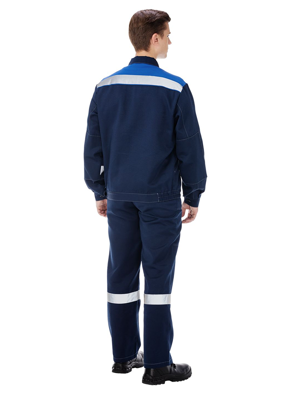 Костюм мужской рабочий летний Тимбер синий-василек с пк