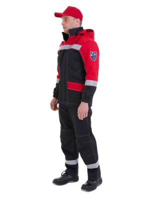 Костюм Олимп черно-красный