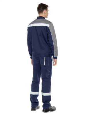 Костюм рабочий мужской летний Оптима синий-серый
