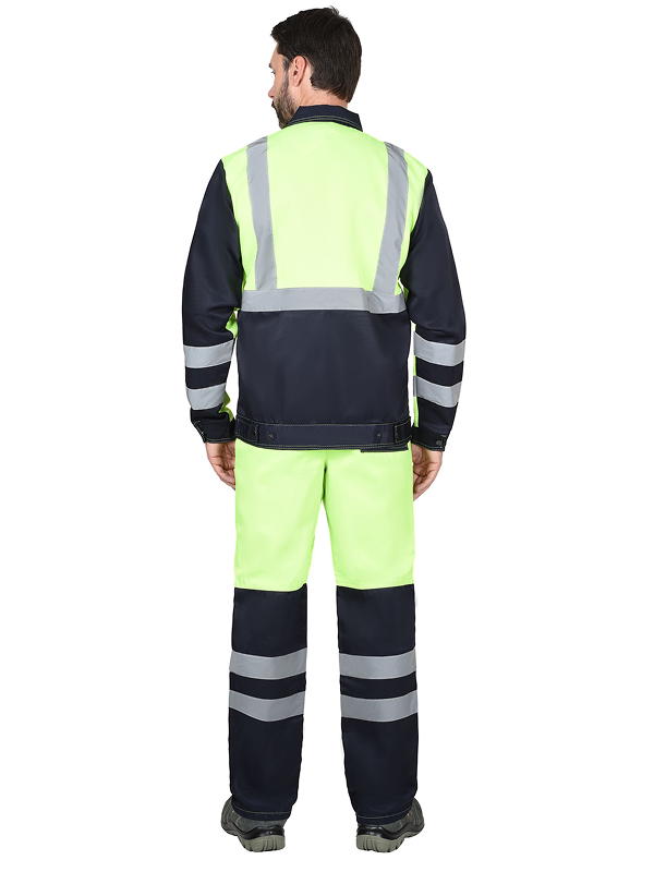 Костюм сигнальный МАГИСТРАЛЬ-ЛЮКС куртка с брюками