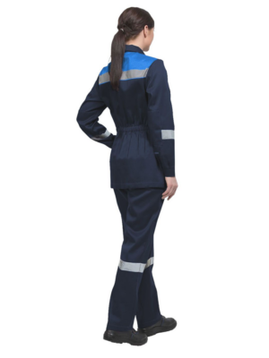 Костюм женский рабочий Тимбер РФ синий-василек с брюками
