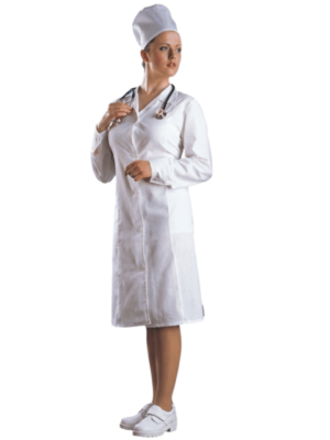 Халат белый бязевый